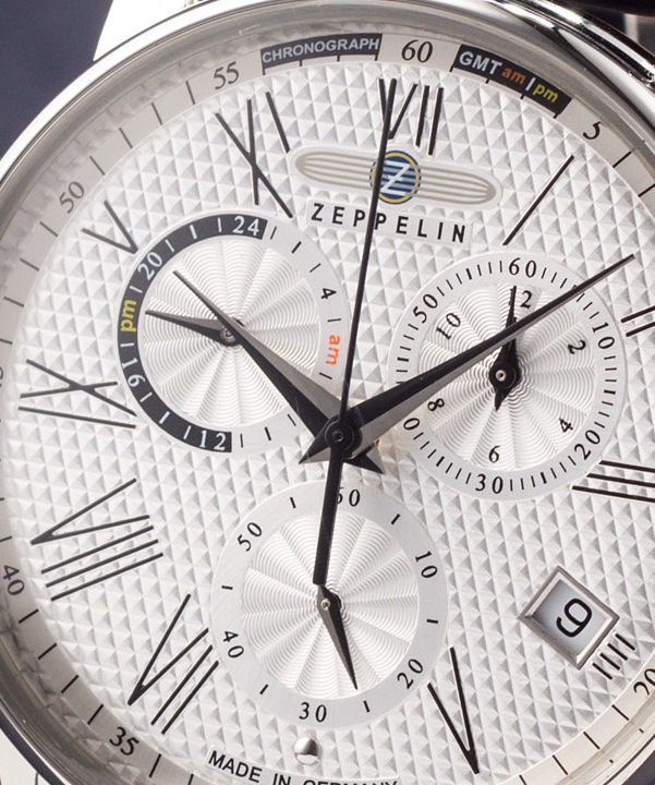 Zeppelin 7694-4 dial with chronograph