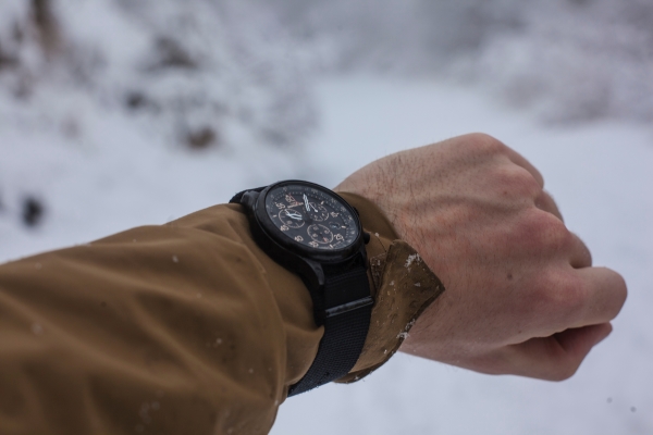 Watch on a wrist