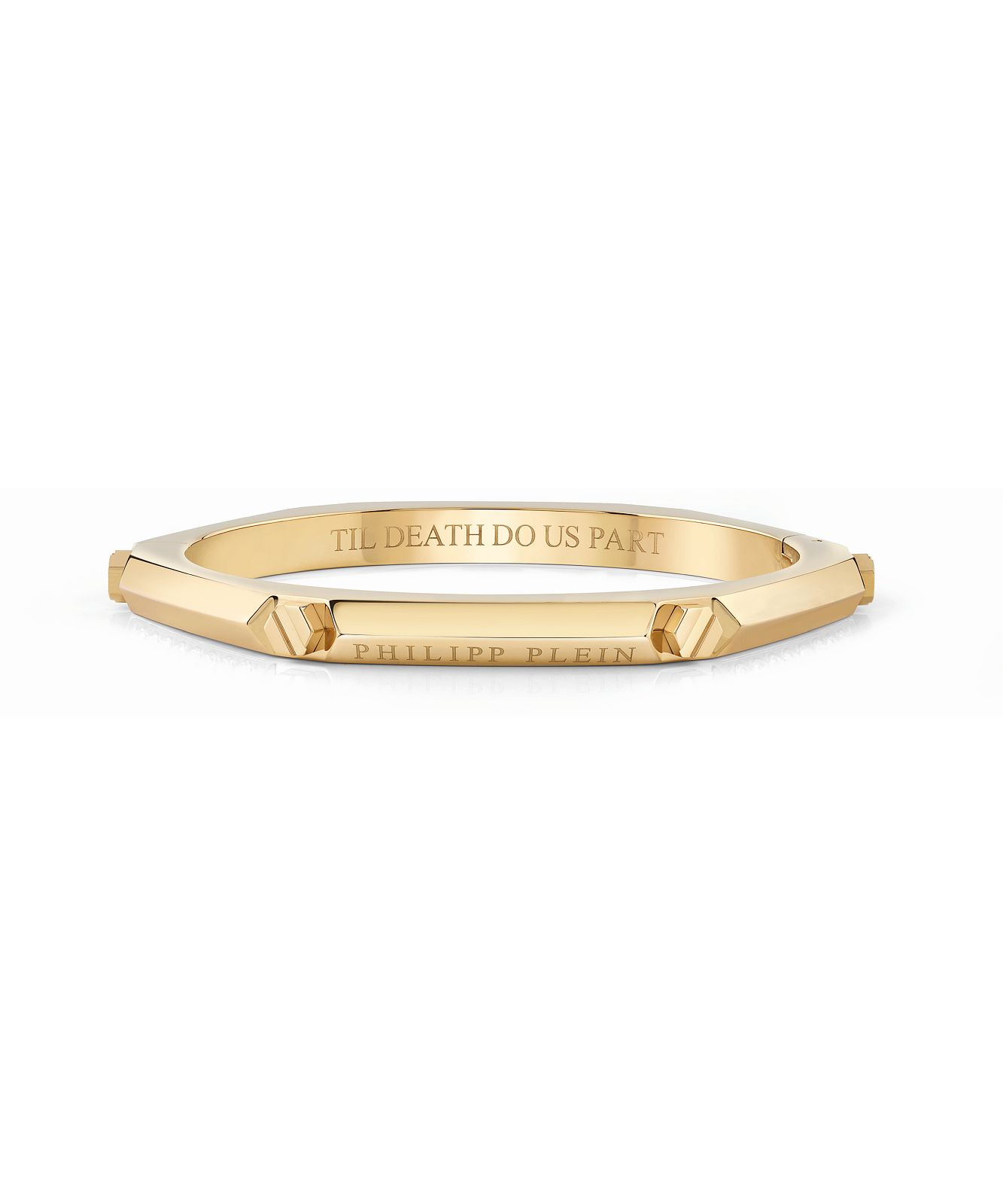 Orecchini A Cerchio Donna Philipp Plein The PLEIN CUFF | Acciaio Inox | Design Nero - 2