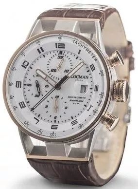 Locman Montecristo Chronograph Automatic Men's Watch 0516M08S-00WHBKPN