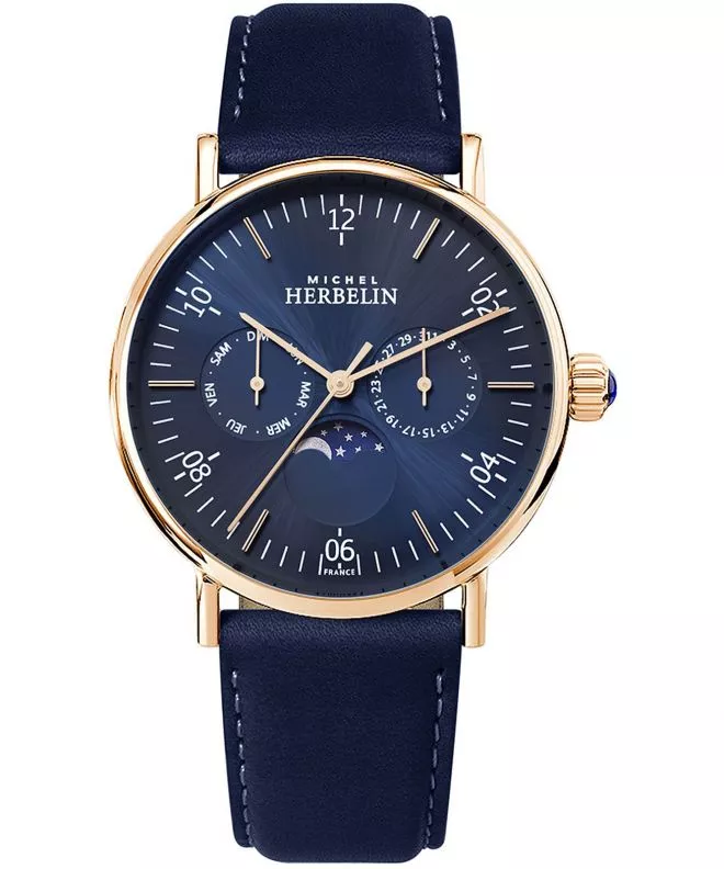 Herbelin Inspiration Moon Phase Men's Watch 12747/PR15BL