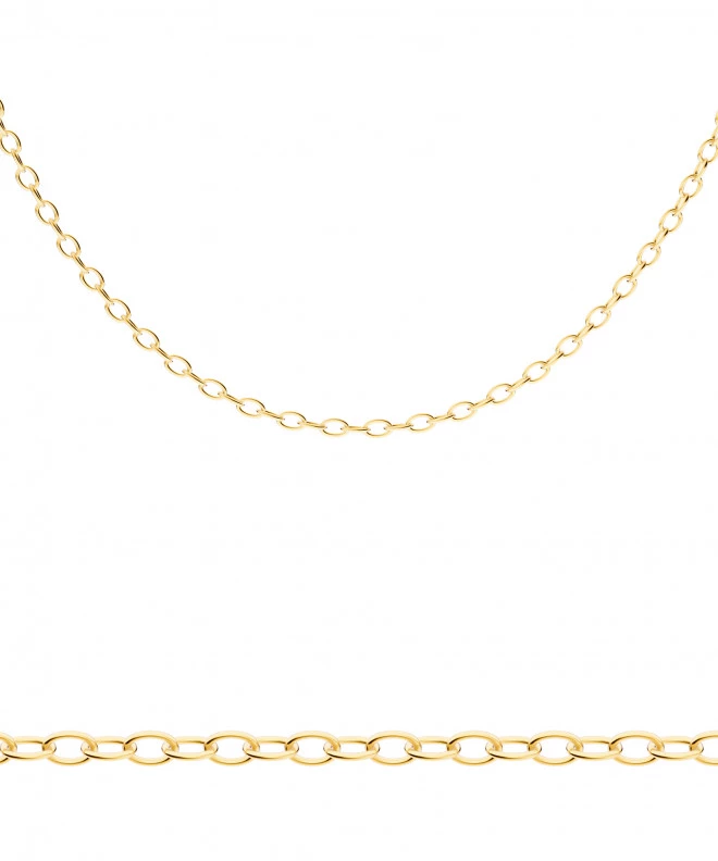 Bonore Length 45 cm, Width 1 mm - Gold 585, Type Rolo chain 146901
