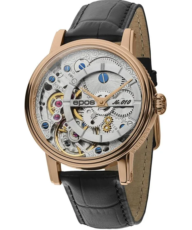 Epos Oeuvre D'Art Verso Skeleton Limited Edition gents watch 3435.313.24.18.25