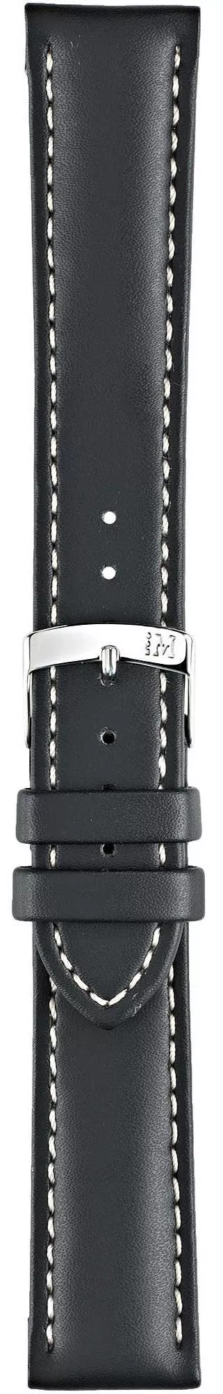 Morellato Castagno Grana Calf Black 18 mm Strap A01U3687934019CR18