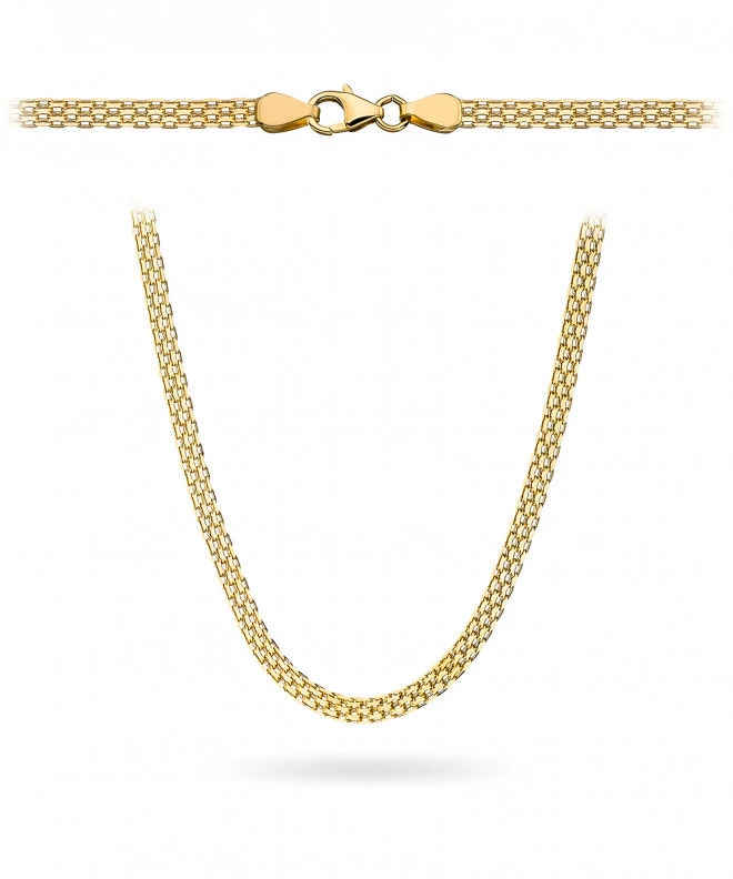 Bonore Length 50 cm, Width 3,9 mm - Gold 585 - Type Bismarck chain 146945