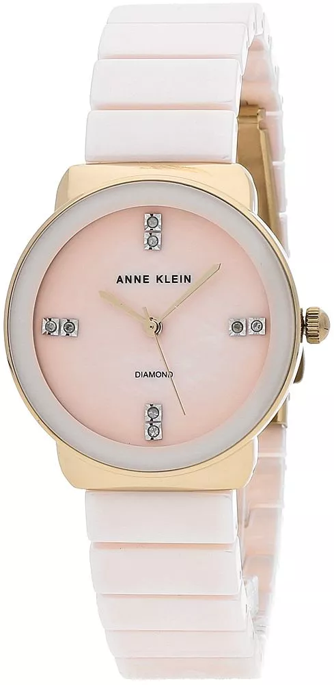 Anne Klein Diamond-Accented Women's Watch AK-2714LPGB