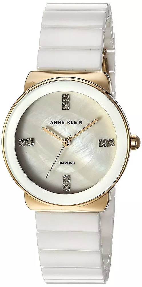 Anne Klein Diamond-Accented Women's Watch AK-2714WTGB