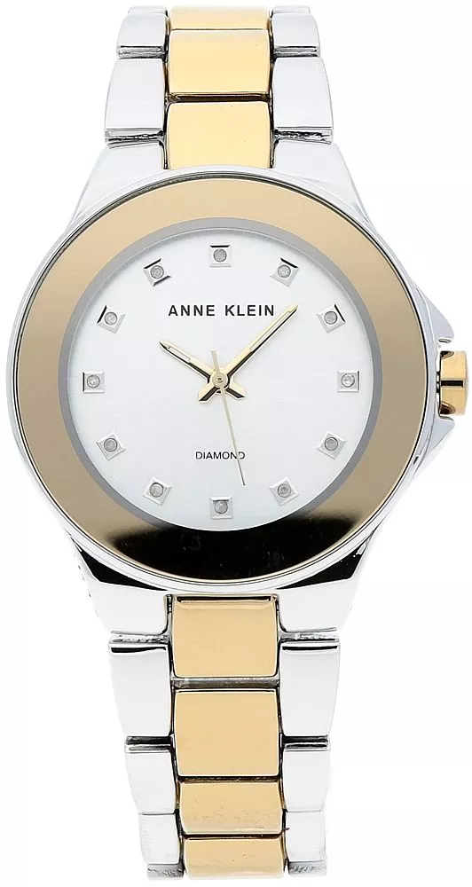 Anne Klein Diamond-Accented Women's Watch AK-2755SVTT
