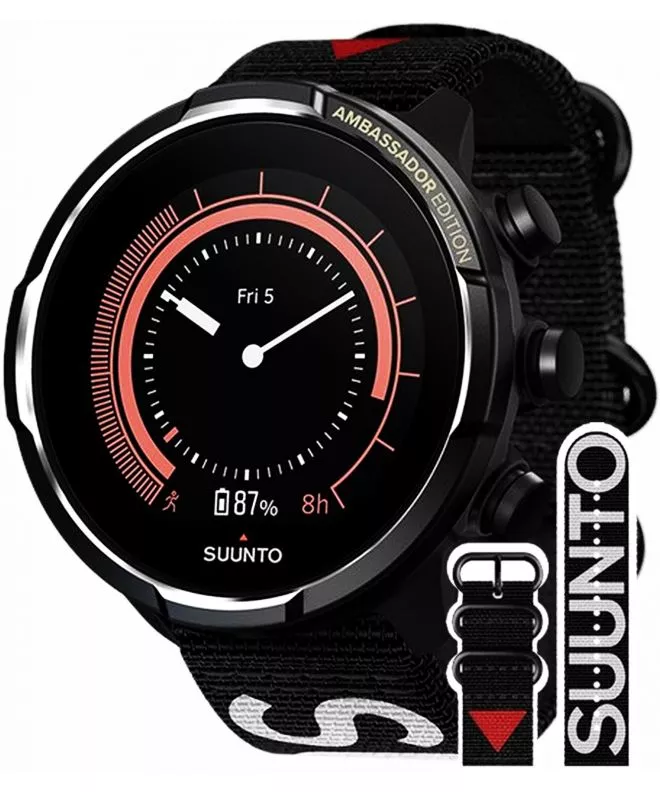 Suunto 9 Baro Titanium Ambassador Edition Wrist HR (2 straps) Watch SS050438000