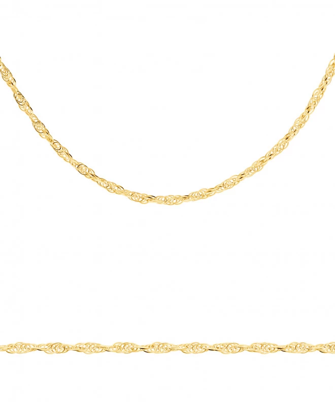 Bonore Length 45 cm, Width 1 mm - Gold 585, Type Singapore chain 146891