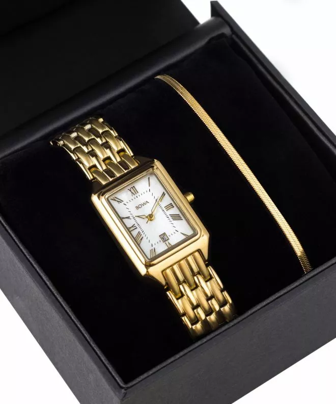 BOWA Barcelona Pearl Gold Steel 23 Gift Set ladies watch BC234-154-144S-419-03