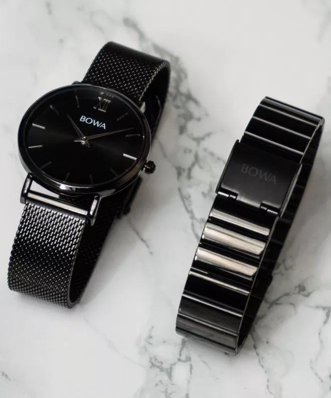 BOWA London Full Black 33 SET Women's Watch LO331-15-161M
