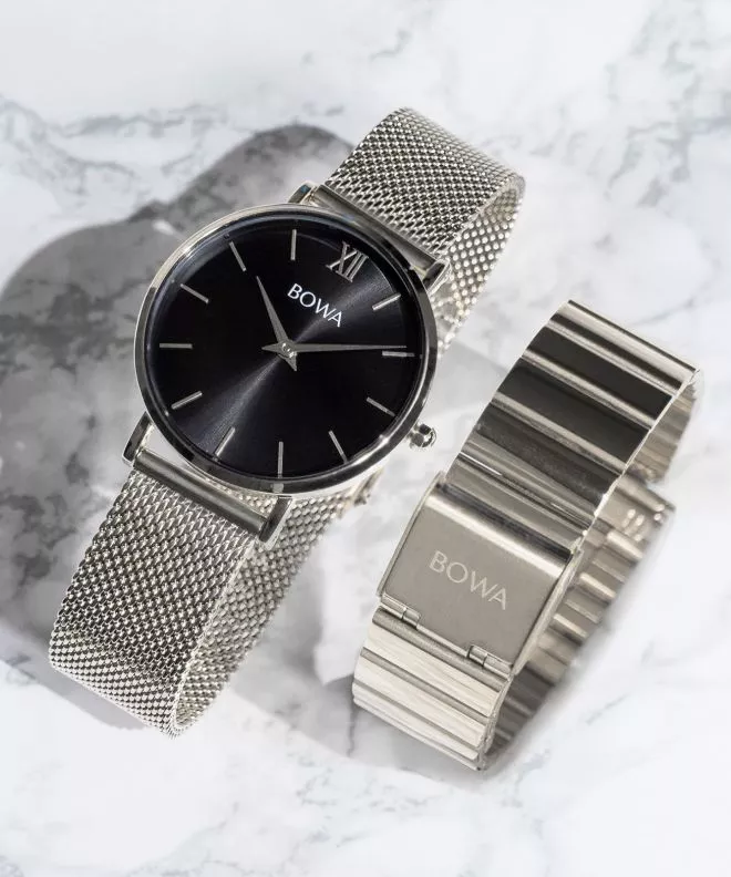 BOWA London Black-Silver 33 SET Women's Watch LO335-15-165M