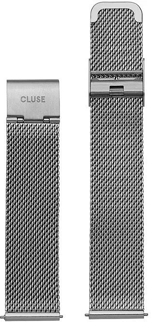 Cluse Minuit Mesh Silver 16 mm Watch Band CS1401101028 (CLS345)