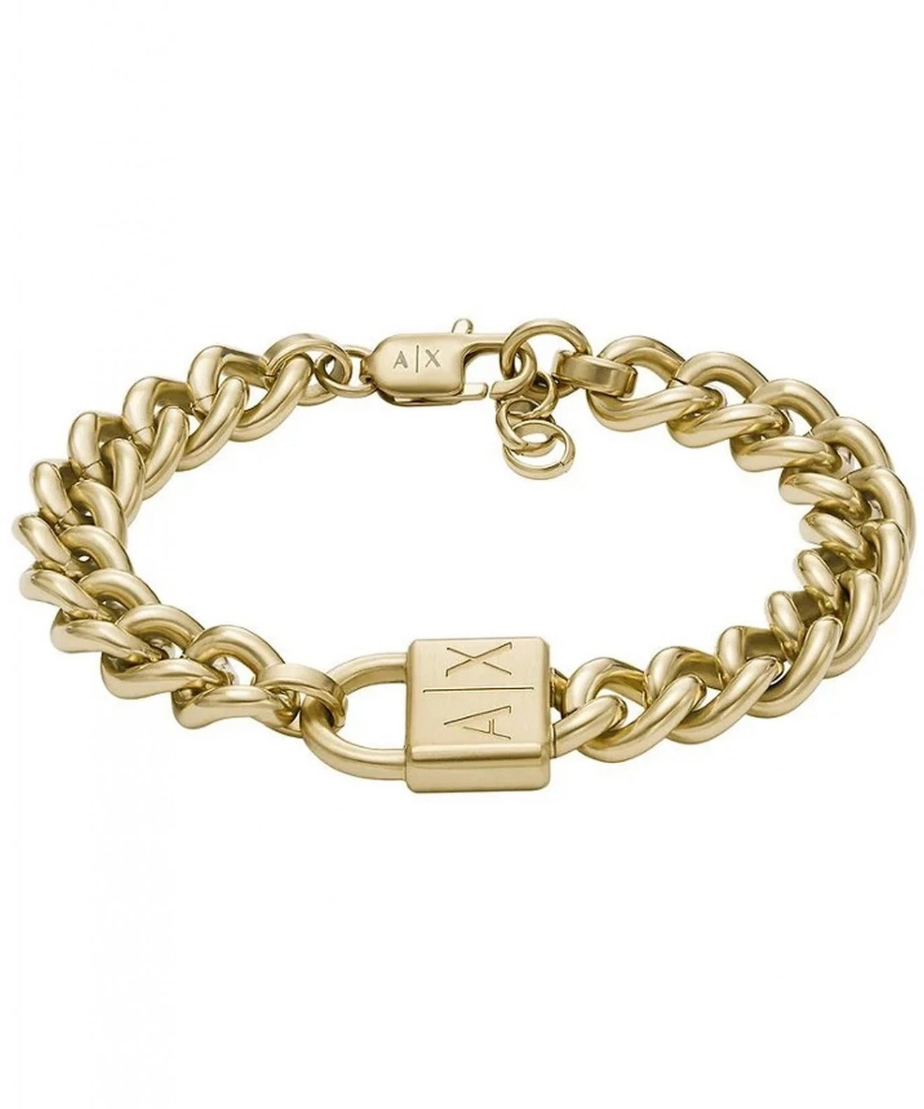 Armani Exchange Logo Chains Padlock bracelet AXG0129710