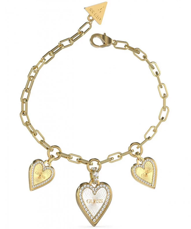 Guess Love Me Tender White Heart bracelet JUBB03235JWYGRHL