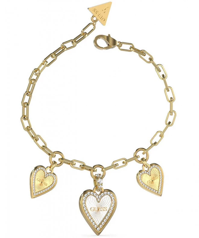 Guess Love Me Tender White Heart bracelet JUBB03235JWYGRHS