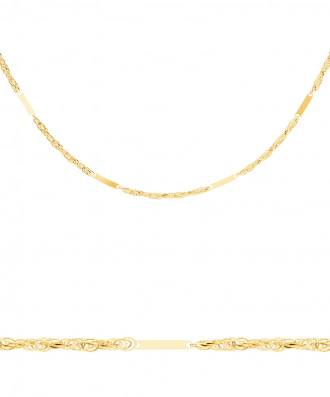 Bonore Length 45 cm, Width 1 mm - Gold 585, Type Singapore chain 146888