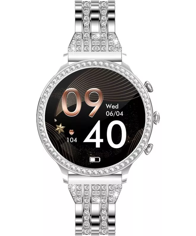 Manta Diamond Lusso Silver SET ladies smartwatch SWD01SL