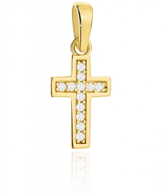 Bonore Cross - Gold 585 - Cubic Zirconia 188466