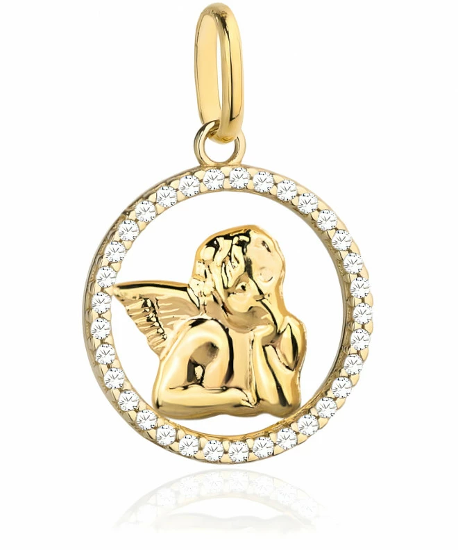 Bonore Medallion - Gold 585 - Cubic Zirconia 147703