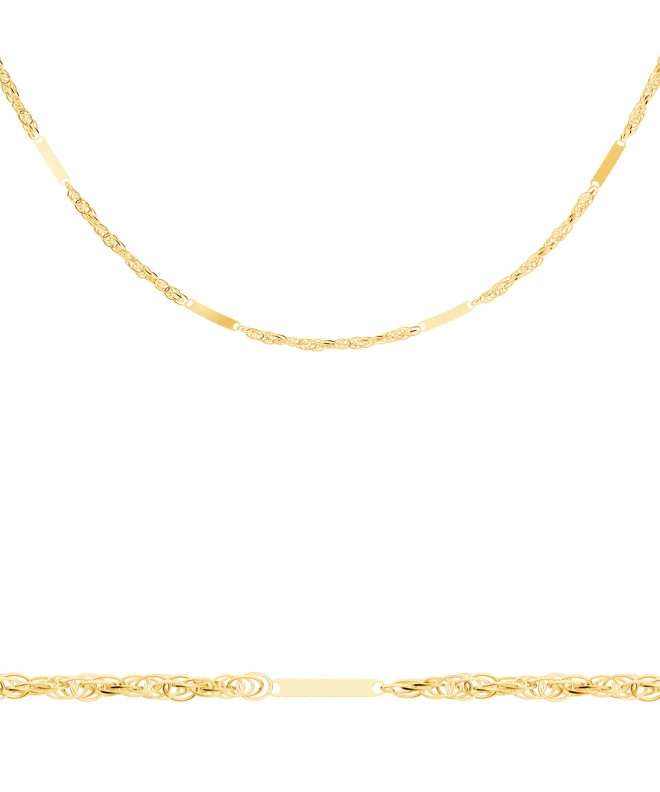 Bonore Length 42 cm, Width 1 mm - Gold 585, Type Singapore chain 146917