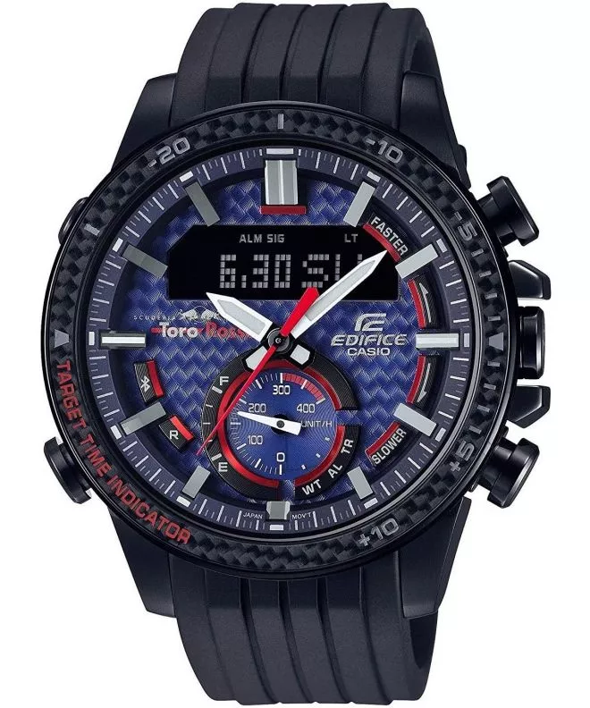 Casio Edifice Scuderia Toro Rosso Bluetooth Sync LCD Solar Men's Watch ECB-800TR-2AER