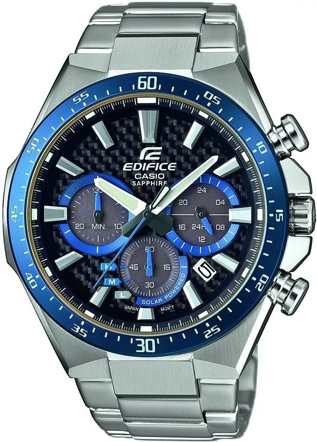 Casio Edifice Premium Carbon Dial Sapphire Solar Watch EFS-S520CDB-1BUEF