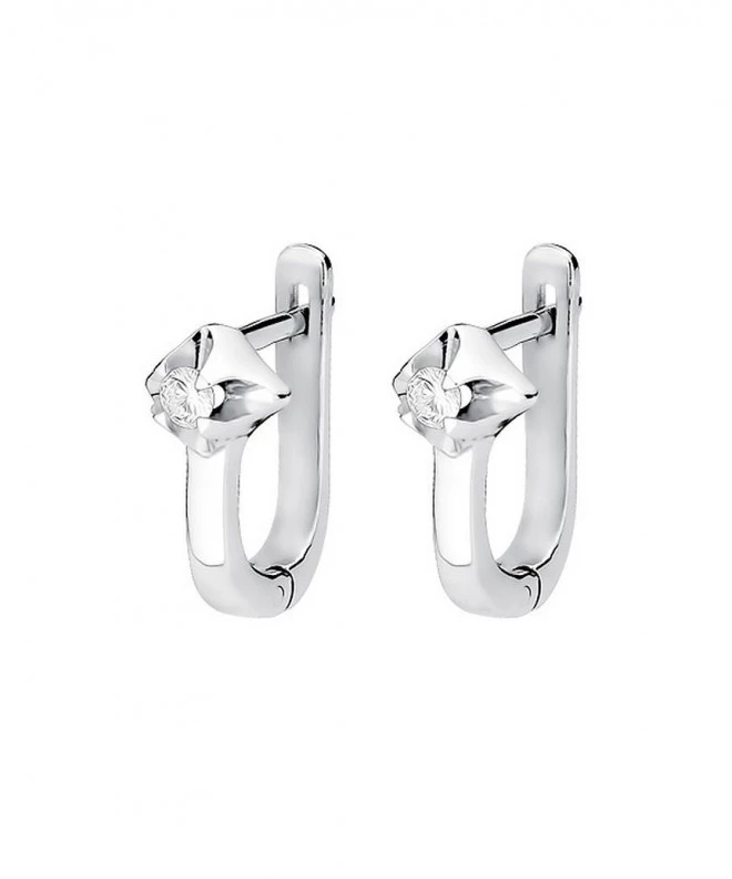 Bonore - White Gold 585 - Diamond 0,09 ct earrings 128783