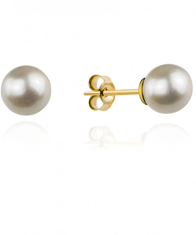 Bonore - Gold 585 - Nacre earrings 136898
