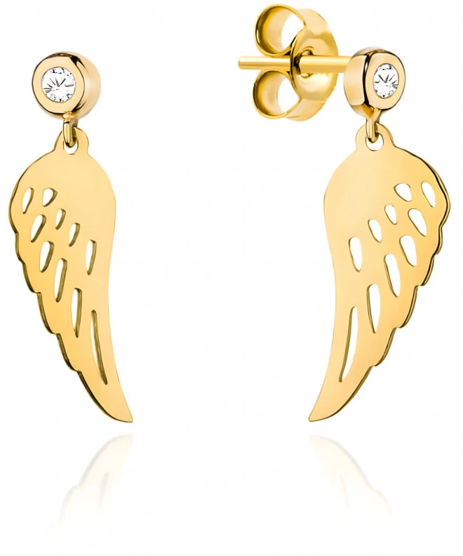Bonore - Gold 585 - Cubic Zirconia earrings 137585