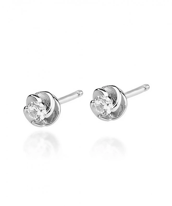 Bonore - White Gold 585 - Diamond 0,1 ct earrings 128790