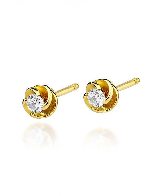 Bonore - Gold 585 - Diamond 0,1 ct earrings 128676