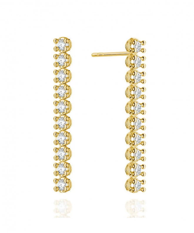 Bonore - Gold 585 - Diamond earrings 128677