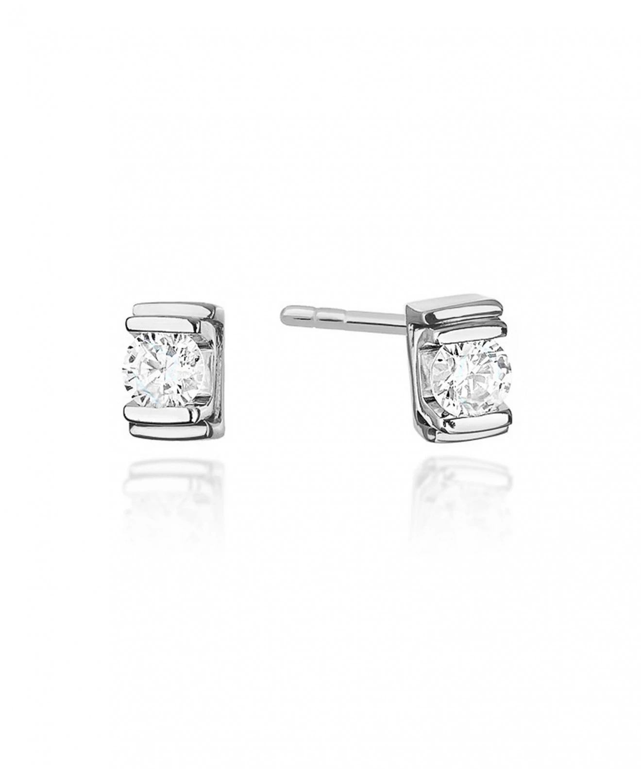 Bonore - White Gold 585 - Diamond 0,1 ct earrings 128792