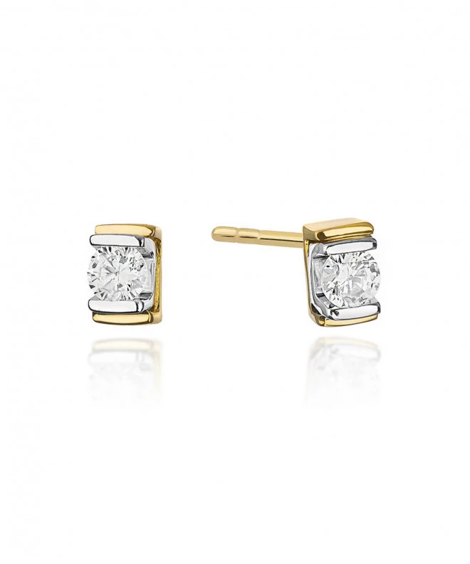 Bonore - Gold 585 - Diamond 0,1 ct earrings 128678