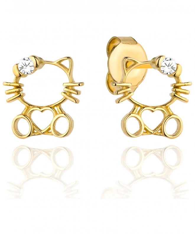 Bonore - Gold 585 - Cubic Zirconia earrings 137594