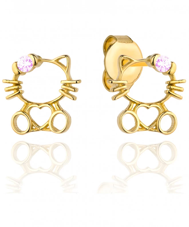 Bonore - Gold 585 - Cubic Zirconia earrings 137747