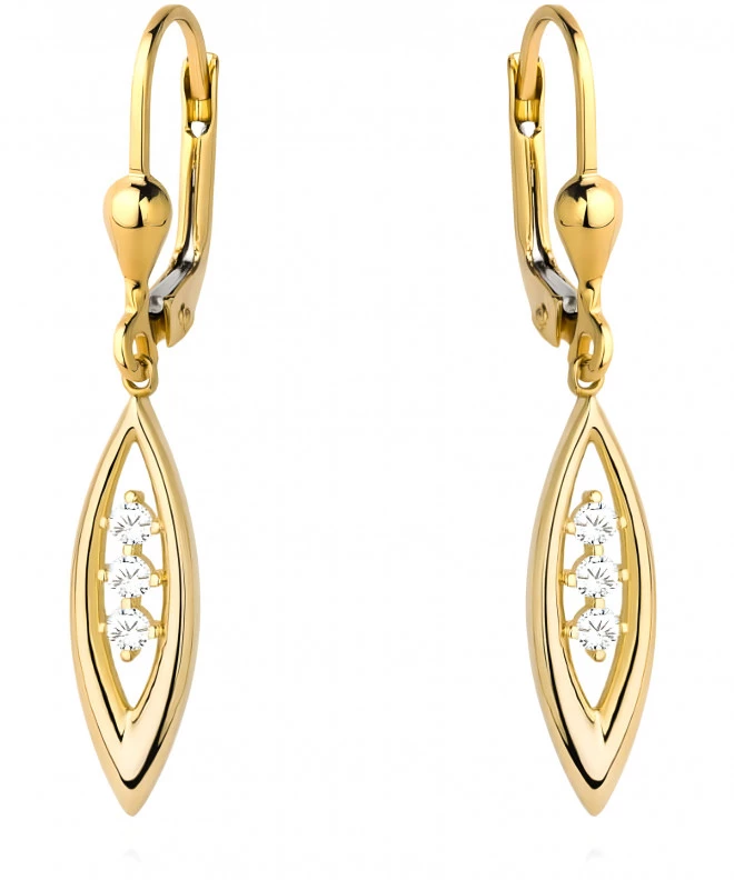 Bonore - Gold 585 - Cubic Zirconia earrings 136902