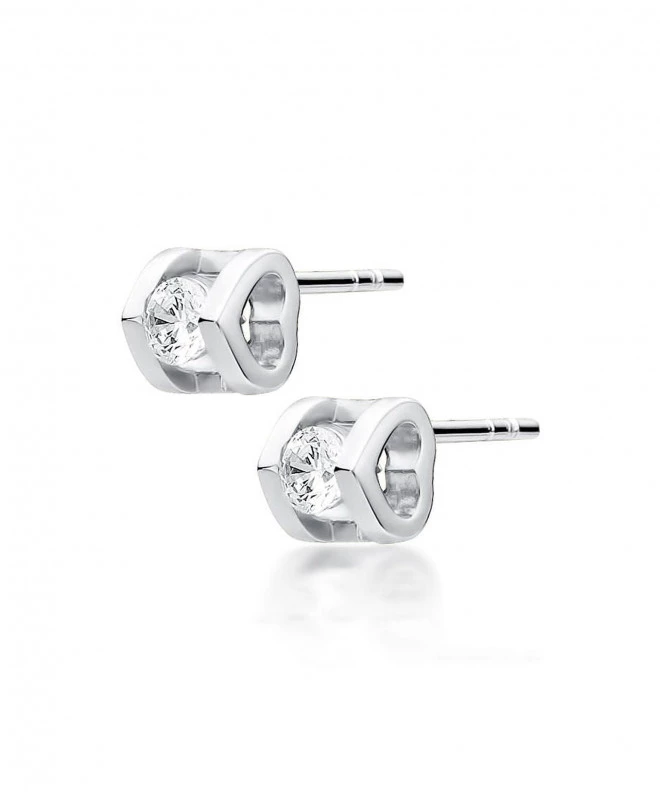 Bonore - White Gold 585 - Diamond 0,1 ct earrings 128802