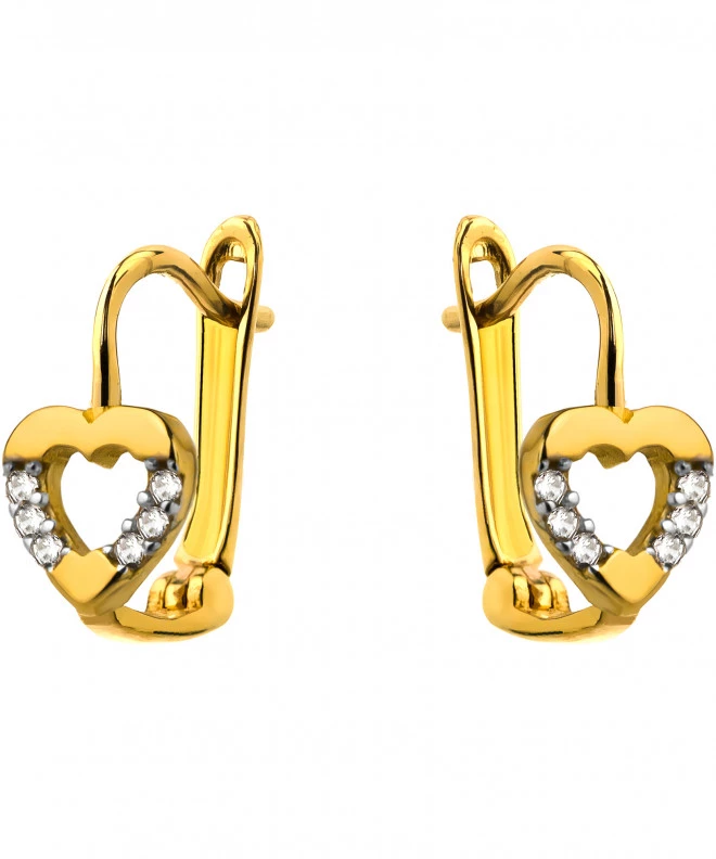 Bonore - Gold 585 - Cubic Zirconia earrings 137625