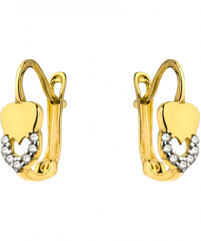 Bonore - Gold 585 - Cubic Zirconia earrings 137626