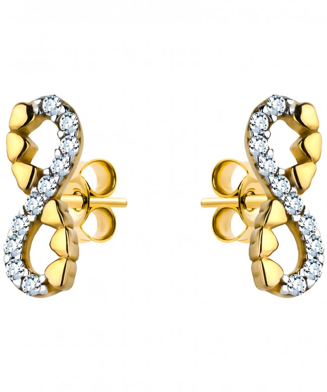 Bonore - Gold 585 - Cubic Zirconia earrings 137636