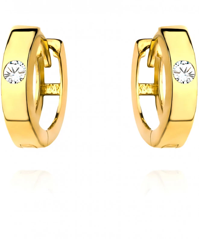 Bonore - Gold 585 - Cubic Zirconia earrings 137642