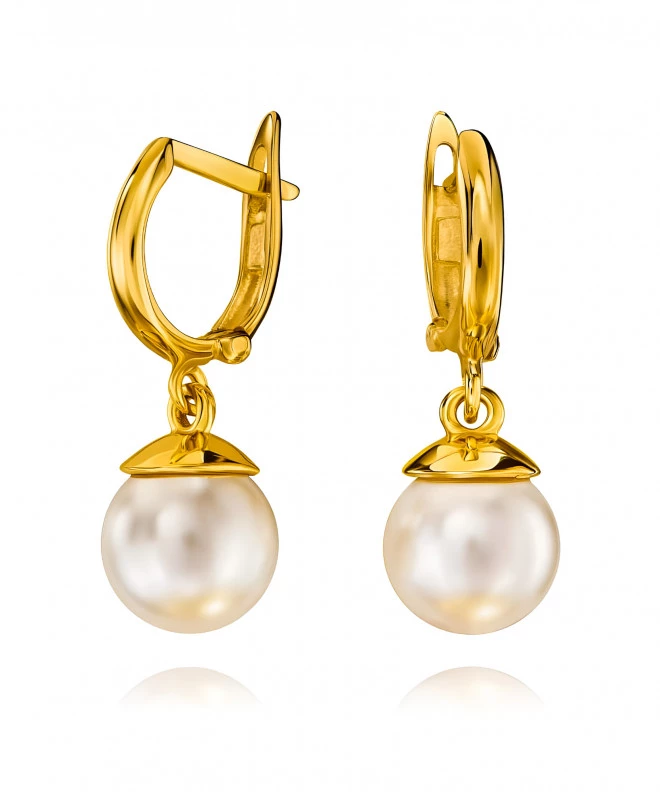 Bonore - Gold 585 - Nacre earrings 136907