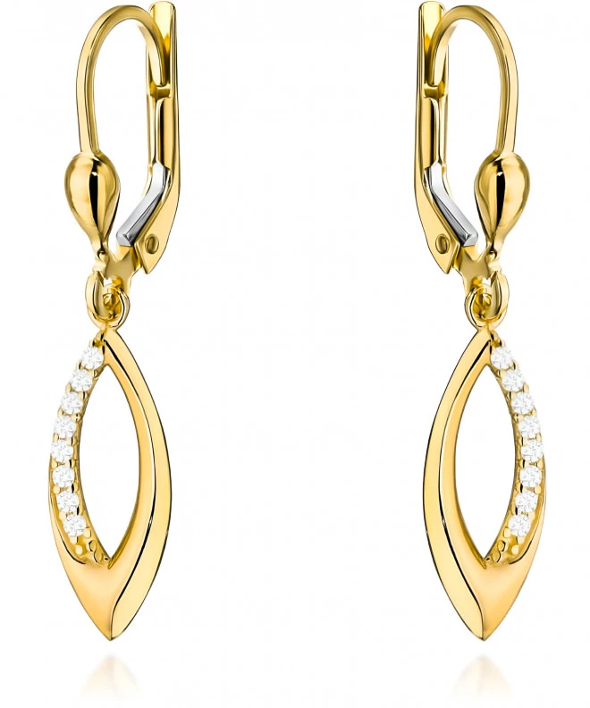 Bonore - Gold 585 - Cubic Zirconia earrings 136919