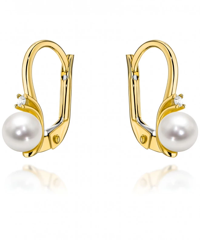 Bonore - Gold 585 - Cubic Zirconia earrings 136918