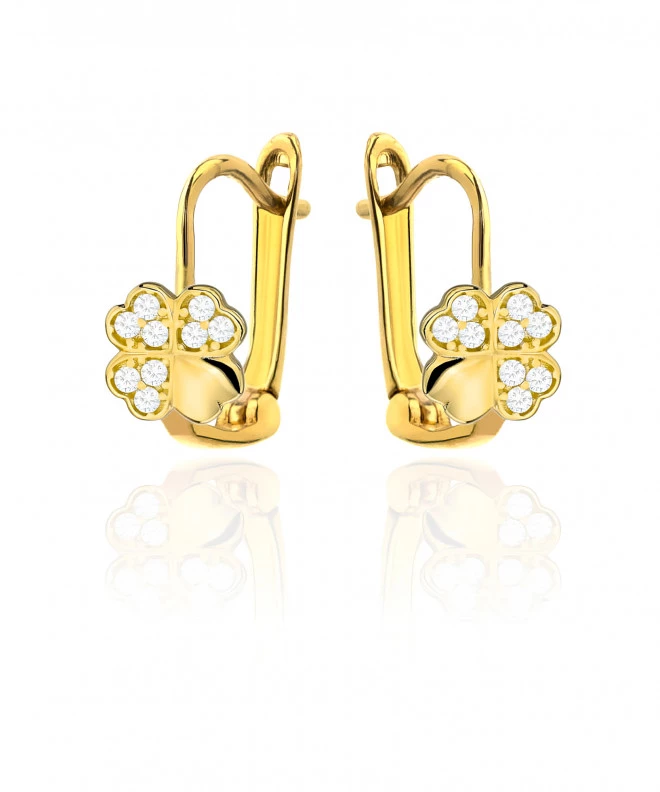Bonore - Gold 585 - Cubic Zirconia earrings 143479
