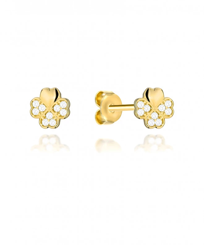Bonore - Gold 585 - Cubic Zirconia earrings 144200