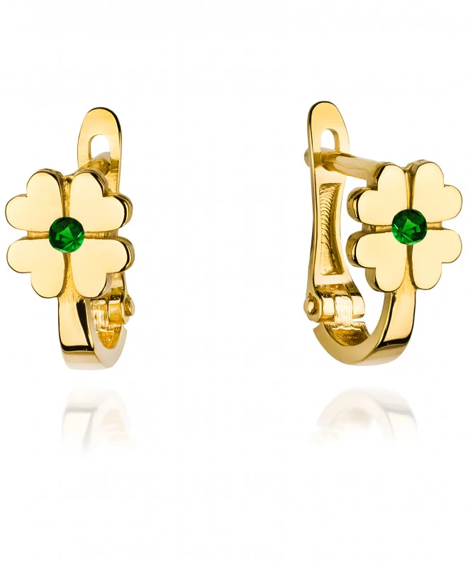 Bonore - Gold 585 - Cubic Zirconia earrings 141137